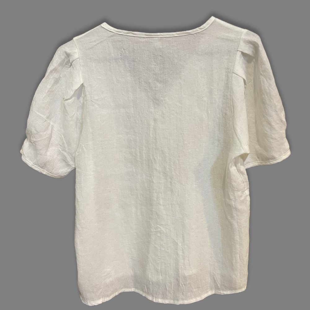 Cotton Linen Diagonal Button Down Formal Shirt - Picture 2 of 6